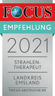 FOCUS-Siegel 2021 – Regionale Empfehlung Strahlentherapeut Landkreis Emsland