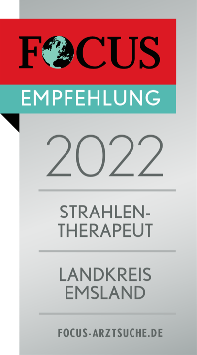 FOCUS-Siegel 2022 – Regionale Empfehlung Strahlentherapeut Landkreis Emsland